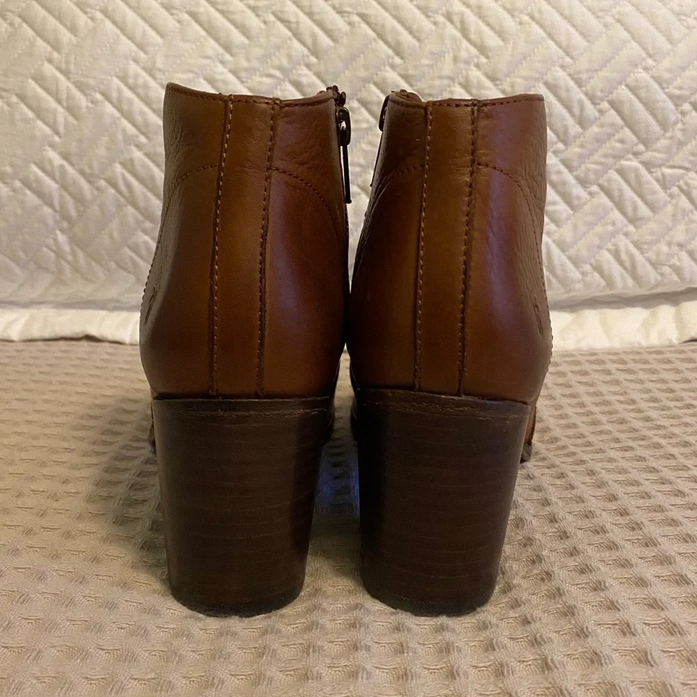 Frye Brown Leather Ankle Boots - Picture 4 of 13